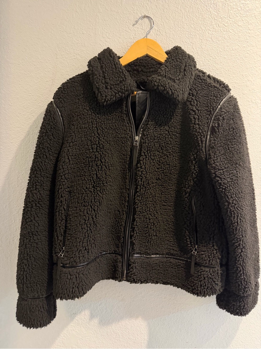 BearPaw Black Sherpa Puffer Coat